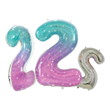 Space, Űr 2-es szám fólia lufi 78 cm party kellék