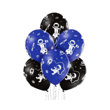 Spaceman, Űrhajós léggömb, lufi 6 db-os 12 inch (30cm) party kellék