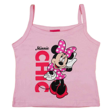 Spagetti pántos kislány trikó Minnie egér mintával - 128-as méret gyerek atléta, trikó