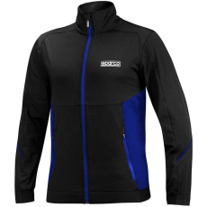 SPARCO kabát cipzárral, fekete és kék, XL méret