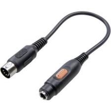 SpeaKa Professional DIN csatlakozó / Jack Audio Átalakító [1x DIN dugó, 5 pólusú - 1x Jack alj, 6,35 mm-es] Fekete kábel és adapter