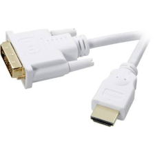 SpeaKa Professional DVI / HDMI Csatlakozókábel [1x DVI dugó, 18+1 pólusú - 1x HDMI dugó] 2.00 m Fehér kábel és adapter