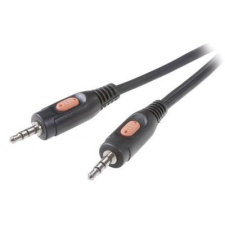 SpeaKa Professional Jack Audio Csatlakozókábel [1x Jack dugó, 3,5 mm-es - 1x Jack dugó, 3,5 mm-es] 5.00 m Fekete kábel és adapter
