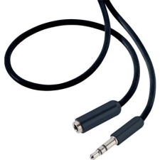 SpeaKa Professional Jack Audio Hosszabbítókábel [1x Jack dugó, 3,5 mm-es - 1x Jack alj, 3,5 mm-es] 1.50 m Fekete SuperSoft köpeny (SP-7870692) kábel és adapter