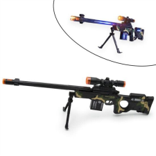 Special Shoot Gun - LED-es, villogó, élethű játék gépfegyver katonásdi