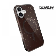 SPECK Presidio Lux Glitter MagSafe tok iPhone 17 fekete-átlátszó tok és táska