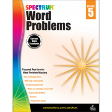 Spectrum Word Problems, Grade 5 – Inc. Carson-Dellosa Publishing Company idegen nyelvű könyv
