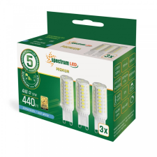 spectrumLED LED G9 230V 4W SMD CW DIMM 3-PACK izzó