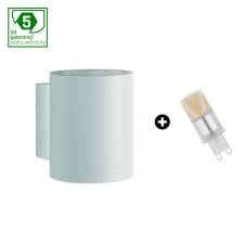 spectrumLED Set 5y warranty - SQUALLA G9 tube white + LED G9 4W WW világítás