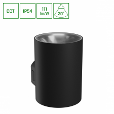 spectrumLED TORRE 9W 230V IP54 CCT 99x78x117 mm kerek fekete kültéri világítás