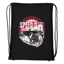 Speed is what i need - Sport táska fekete tornazsák