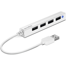 Speedlink SL-140000-WE SNAPPY SLIM USB Hub, 4-Port, USB 2.0, Passzív, fehér hub és switch