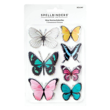 Spellbinders Misty Morning 3D Pillangó matrica Butterflies Stickers (7 db) matrica