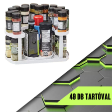  Spice Spinner - Forgatható fűszertartó állvány, 40 db fűszernek konyhai eszköz