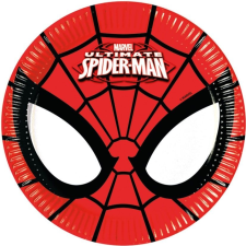 Spiderman Team Up, Pókember Papírtányér 8 db-os 19,5 cm party kellék