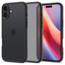 Spigen ACS08204 Spigen Ultra Hybrid Apple Iphone 16 ütésálló tok, Fekete (Frost Black) tok és táska