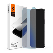 Spigen AGL01470 SPIGEN SLIM HD ANTIBLUE képernyővédő üveg (2.5D, kék fény elleni védelem, ultravékony, 0.2mm, 9H) ÁTLÁTSZÓ [Apple iPhone 12 Pro Max] mobiltelefon kellék