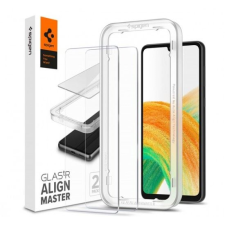 Spigen AlignMaster Samsung Galaxy A33 5G Tempered kijelzővédő fólia 2db (AGL04296) (AGL04296) - Védőfólia mobiltelefon kellék