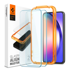 Spigen AlignMaster Samsung Galaxy A54 5G Edzett üveg kijelzővédő (2db) (AGL05966) mobiltelefon kellék