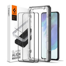 Spigen AlignMaster Samsung Galaxy S21 FE 5G Tempered kijelzővédő fólia (2db) mobiltelefon kellék