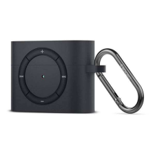 Spigen APPLE AirPods Pro, SPIGEN CLASSIC SHUFFLE szilikon védő tok, Fekete audió kellék