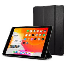 Spigen Apple iPad 10.2 (2019 / 2020 / 2021), mappa tok, Smart Case, Spigen Smart Fold, fekete tablet tok