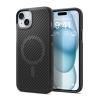 Spigen Apple iPhone 15 Plus core armor mag  védő (közepesen ütésálló, kamera védelem, csíkos minta, magsafe) fekete