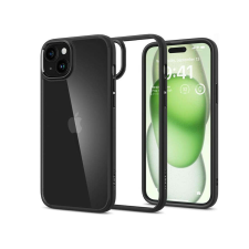 Spigen Apple iPhone 15 Plus ütésálló hátlap - Spigen Ultra Hybrid - fekete/átlátszó tok és táska