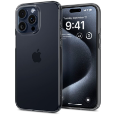 Spigen Apple iPhone 15 Pro, Szilikon tok, Spigen Crystal Flex, átlátszó/sötétszürke (RS159453) tok és táska