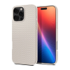 Spigen Apple iPhone 16 Pro liquid air szilikon telefonvédő (ütésállóság, légpárnás sarok, rombusz) bézs