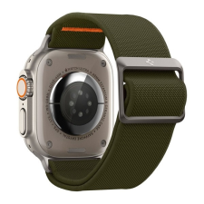 Spigen Apple Watch Series 9 45mm fit lite ultra pótszíj (egyedi méret, textil, állítható) sötétzöld okosóra kellék