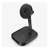 Spigen ARCFIELD asztali töltőállvány 2in1 (15W, wireless, Airpods töltő, LED jelzés, Qi2) FEKETE (ACH08937)
