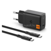 Spigen ARCSTATION PRO hálózati töltő Type-C aljzat (65W, GaN, PD gyorstöltő 3.0 + Type-C kábel) FEKETE (ACH05475)