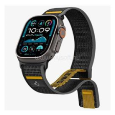 Spigen ATHLEX pótszíj (egyedi méret, nagy, nylon, tépőzáras, légáteresztő, SPORT) SÖTÉTZÖLD (AMP09035) okosóra kellék