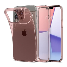 Spigen Crystal Flex Apple iPhone 13 Pro Max Rose Crystal tok, rózsaszín-átlátszó tok és táska