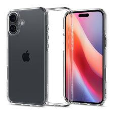 Spigen CRYSTAL HYBRID szilikon telefonvédő (ütésállóság, műanyag keret) ÁTLÁTSZÓ Apple iPhone 16 Plus tok és táska