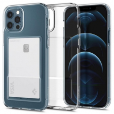 Spigen Crystal Slot szilikon tok iPhone 12 Pro Max, átlátszó tok és táska