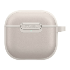 Spigen Cyrill Kajuk AirPods 4 tok, Cream, szürke-bézs fülhallgató, fejhallgató tok