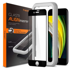 Spigen Edzett üveg Spigen Alm Glass Fc Iphone 7/8 / Se 2020 fekete üvegfólia mobiltelefon kellék