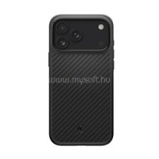 Spigen ENZO ARAMID telefonvédő (Magsafe, karbon minta) FEKETE (ACS09906) tok és táska