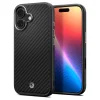 Spigen ENZO ARAMID telefonvédő (Magsafe, karbon minta) FEKETE/EZÜST Apple iPhone 17