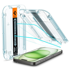 Spigen EZ FIT GLAS.tR iPhone 15 Plus kijelzővédő (AGL06883) mobiltelefon kellék