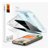 Spigen EZ FIT képernyővédő üveg (2.5D, betekintés védelem, 0.2mm, 9H + segédkeret) ÁTLÁTSZÓ (AGL09313)