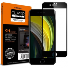 Spigen Full Cover üvegfólia iPhone 7/8/SE 2020, fekete mobiltelefon kellék