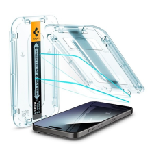 Spigen Glas.tR EZ Fit Apple iPhone 15 Pro, Tempered kijelzővédő fólia (2db) mobiltelefon kellék