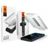 Spigen Glas.tR EZ Fit HD Apple iPhone 16e / 14 / iPhone 13 Pro / iPhone 13 Tempered kijelzővédő fólia felhelyező kerettel, fekete
