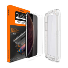 Spigen Glas.tR SLIM EZ Fit Apple iPhone XR Edzett üveg kijelzővédő (064GL24818) mobiltelefon kellék