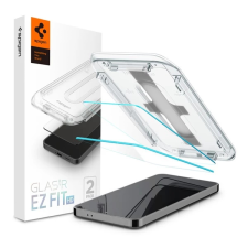 Spigen "Glas.tR SLIM EZ Fit" Samsung Galaxy S24 Tempered kijelzővédő fólia (2db) mobiltelefon kellék