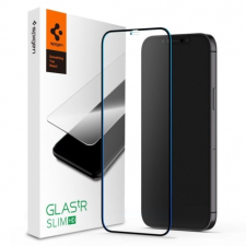 Spigen Glas.Tr Slim Full Cover üvegfólia iPhone 12 mini, fekete mobiltelefon kellék