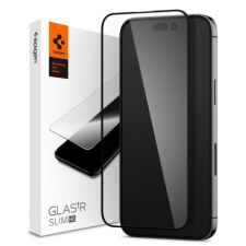 Spigen Glas.Tr Slim Full Cover üvegfólia iPhone 14 Pro Max, fekete mobiltelefon kellék